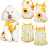 4 Pieces Pet Clothes Set Include 2 Pieces Cute Pet Dress Lovely Fruit Dog Dress and 2 Pieces Dog Shirt Breathable Pet T-Shirt Puppy Clothes for Pe...