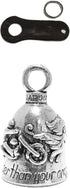 Guardian Bell Guardian Angel Motorcycle Bell Bike Accessory with Black Bell Hanger - Never Ride Faster than Your Angel can Fly...