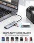 USB-C hub 4K 60Hz HDMI, ICZI 6-in-1 USB C to HDMI USB C Adaptor with HDMI, 2 USB 3.0 Ports, SD/TF Card Reader, 100W USB-C PD USB Hub for Mac/MacBo...