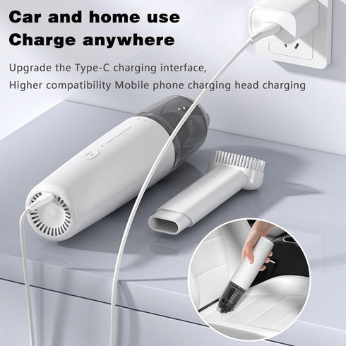 Mini Protable Car Vacuum Cordless,Handheld Vacuum for Quick Cleaning,Hand held vacuuming, Dust Buster Cordless Rechargeable for Car Home and Offic...