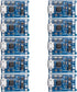 CHENBO 10 Pcs 5V Micro USB 1A 18650 TP4056 Lithium Battery Charging Board with Protection Charger Module...