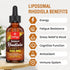 57,000 MG Liposomal Active Rhodiola Rosea Supplement, Rhodiola Root Extract, Liquid for High Absorption, Rhodiola Rosea Root Extract Tincture for ...