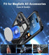 Design for iPhone 15 Pro case Waterproof 6.1'', Full Body Dust Proof Shockproof Phone Case Cover with Screen Protector- Black...