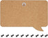 Navaris Cork Bulletin Board Set - 3X Pieces Cork Boards in Cute Decorative Speech and Thought Bubble Shapes with Push Pins for Kitchen, Home, Offi...
