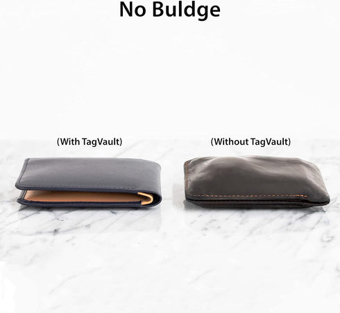 TagVault™ - AirTag Wallet Holder Compact (Single) | Thin & Flexible, Stays Hidden, Patent Pending | Elevation Lab...