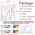 2 Pack Paint and Sip Canvas Painting Kit Pre Drawn Canvas for Painting for adults Stretched Canvas Couples Games Date Night Romantic City Annivers...