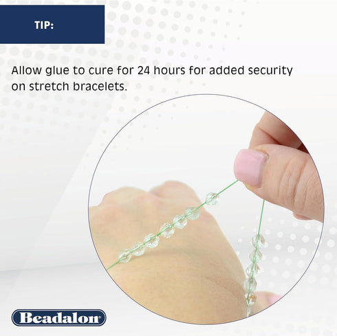 Beadalon G-S Hypo Cement Bead Stringing Glue - Dries Clear, Fine Tip Applicator - Works with Silk Cord, Nymo Thread, Stretchy Elastic Cord, Jewelr...