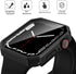 Rugged Case Compatible with Apple Watch Series SE 6 5 4 40mm with Tempered Glass Screen Protector, Rhombus-shaped Hard PC Bumper Protective Cover ...