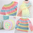 Gradient Cake Yarn Multicolor Fairyland Rainbow Yarn, 2-Pack 60% Cotton 30% Acrylic 10% Wool,Multicolor Crochet Knitting Yarns (53)...
