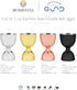 Homestia Double Cocktail Jigger for Bartending with 2 measurement units Inside (OZ&ML), Bell Jigger 2 OZ 1 OZ, 304 Stainless Steel Jigger, Bar Acc...