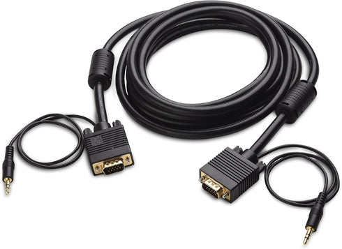 Cable Matters VGA Cable with Audio (SVGA Monitor Cable with 3.5mm Stereo Audio) 10 Feet...