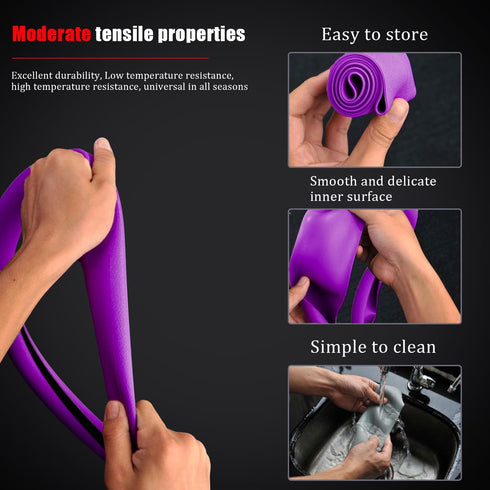 Car Steering Wheel Cover,Silicone Car Steering Wheel Protector,Universal Fit Automotive Steering Wheel Cover,Car Steering Wheel Protective Cover(P...