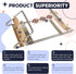 INDIVSHOW Adjustable Bead Loom,Seed Bead Loom Kit includes Thread,Beading Needles, 8000 Grains Czech Beads,Calipers, Thimble,Yarn Scissors for Adu...