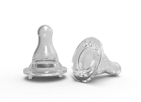 Avima Baby Silicone Nipples for Standard Neck Bottles, Medium Flow 3 Months+ (Set of 6)...