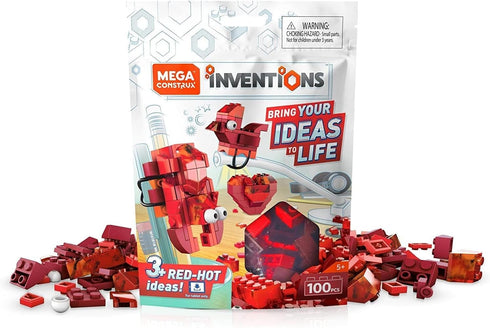 Mega Construx Inventions Red Brick Building Set...