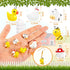 Civaner 50 Pcs Resin Charms for Jewelry Making - Cute Mushroom, Bee, Duck, Cow, Chicken, Swan, Hedgehog, Rabbit, Pig Farm Animal Pendants for DIY ...