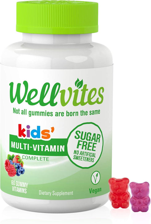Kids Multivitamin Gummies - Sugar Free, Vegan, Non-GMO – Vitamins for Kids - Vitamin A, D, B6, B12 and C - No Artificial Sweeteners, Gluten Free, ...
