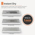 Instant Dry Sink Caddy Organizers, Sponge Holder for Kitchen Sink Counter, Water Absorbing Stone Drying Mat Rack, Soap Dish for Bathroom Counterto...