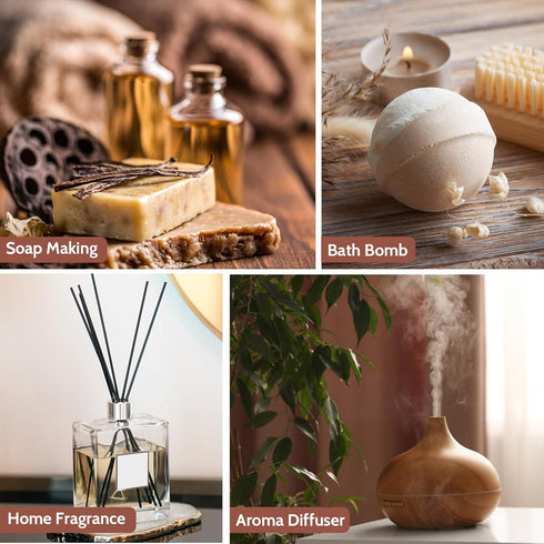 Essential Oils Set, Men Scents Fragrance Oil Essential Oils for Diffuser | Sandalwood, Teakwood, Sweet Tobacco, Cinnamon & Pine Needle, Woody Veti...