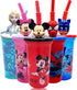 Disney Mickey Mouse Buddy Sips Water Tumbler with 3D Character Head Straw Drinkware, 1 Count - Safe BPA free Bottles, Easy to Clean, Perfect Gifts...