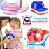 24 Pack Plastic Baseball Helmet Bowl,Mini Ice Cream Dessert Baseball Cap Bowls,Party Snack Cups for Birthday Party Supplies(Red Blue and White)...
