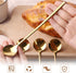 HANSGO 14PCS Long Handle Ice Tea Spoons, Gold Coffee Spoons 6.7" Stirring Spoons Stainless Steel Coffee Stirrers for Cocktail Stirring Iced Tea Co...