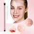 24 Pcs Eyeshadow Smudge Brush 2 in 1 Eyeshadow Brush 2 Double Ended Concealer Brush Under Eye Small Soft Firm Pointed Foundation Makeup Applicator...