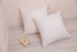 Gold Sofa Throw Pillow Cover 1pc 20X20inch Ecru White Textural Linen Look Metallic Print Rhombus Wavy Christmas Geometric Decorative Pillowcase Co...