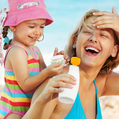 2Pcs Sunscreen Applicator for Kids, Sunscreen Brush Sunblock Applicator for Kids, Sun Lotion Applicator Kids Sunscreen Applicator with Protective ...