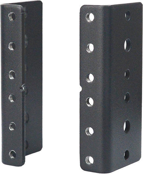 RIVECO 2U Vertical Rack Rails Kit Heavy Duty Server Rack Mount Rails 2 PCS Black...