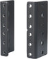 RIVECO 2U Vertical Rack Rails Kit Heavy Duty Server Rack Mount Rails 2 PCS Black...