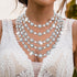 Jeairts 1920s Layered Rhinestone Collar Necklace Silver Sparkly Crystal Bride Wedding Necklaces Jewelry for Women...