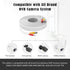 1 Pack 50ft White BNC Video Power Cable Security Camera Cable Wire Cord for CCTV DVR Surveillance System with Connectors (BNC Female and BNC to RC...