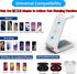 Wireless Charger,Upgraded 2 in 1 iPhone Charging Station with LED,Charging Dock for iPhone 14/14 Pro/13/13 Pro/12/12 Pro,Samsung,AirPods(White)......