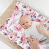 Changing Pad Cover, Baby Changing Table Cover, Diaper Changing Pad Sheet for Girls, Super Soft Breathable, Pink Floral...