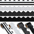 4 Rolls 157ft Bulletin Board Borders Scalloped Border Trim Bulletin Board Decorations Bulletin Borders for School Classroom Chalkboard Whiteboard ...