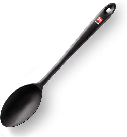 DI ORO Cooking Spoon - Solid Silicone 600F High Heat Nonstick Cookware Safe - Kitchen Spoon for Cooking & Baking - Large Serving & Mixing Utensil ...