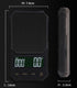 Digital Scale, Timer Coffee Scale,Digital Kitchen Gram Scale,2000gx0.1g,Back-Lit LCD Display,Auto Off, Stainless Steel, Batteries Included...
