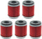 Carbhub HF140 Oil Filter (Pack of 5) for Yamaha YFZ450 YFZ450R 2004-2017 Raptor 250 YFM250 2008-2013...