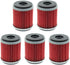 Carbhub HF140 Oil Filter (Pack of 5) for Yamaha YFZ450 YFZ450R 2004-2017 Raptor 250 YFM250 2008-2013...