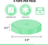 Masontops Tough Tops - Regular Mouth Mason Jar Lids BPA-Free Multi Color Plastic Reusable Dry Canning fit Ball Jars (Ball not included)...