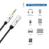 Cable Matters 2-Pack Headphone Extension Cable - 6ft, 3.5mm Extension Cable, Aux Cord Extender, Black...