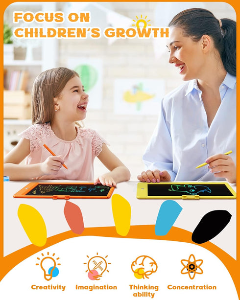 Bravokids LCD Writing Tablet for 3-8 Year Old Girls and Boys - 10 Inch Electronic Doodle Board Drawing Pad, Educational Birthday Gift for Kids and...