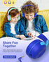 ELECDER Kids Headphones, S8 Wired Headphones for Kids with Microphone for Boys Girls, Adjustable 85dB/94dB Volume Limited (Navy/Blue)......