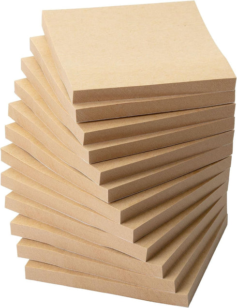 Mr. Pen- Sticky Notes, 3”x3”, 12 Pads, Kraft Colors Sticky Notes, Sticky Note, Self-Stick Note Pads, Sticky Pads Sticky Notes Aesthetic, Colorful ...