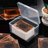 Playing Deck Card Storage Box Plastic Card Boxes Compatible with 100 Mtg Holder Storage Case 4.3 x 2.95 x 2.2 Inches Organizer Snap Closed for Tra...