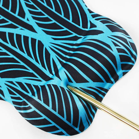 Blue Leaf mouse pad wrist support ergonomic computer with rest cool one piece gamer travel 3D laptop cheap company portable The office lap desk th...