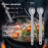Titanium Spork Long Handle, 8.7" Camping Spork, Backpacking Spoon, Ultra Lightweight Camping Utensil for Backpacking Camping, Hiking, Travel...