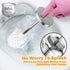 JIGA Toilet Brush and Holder, Stainless Steel Toilet Bowl Brush, Bathroom Toilet Bowl Scrubber Brush with Stiff Bristles...