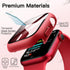 JETech Waterproof Case with Screen Protector for Apple Watch Series 9 8 7 45mm, Built-in Tempered Glass Film Hard PC Bumper Full Protective Cover,...